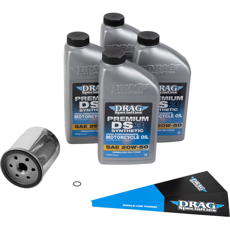 Drag Specialties Oil Oil Change Kit - 3601-1037 For Harley Motorcycles 1957-2026