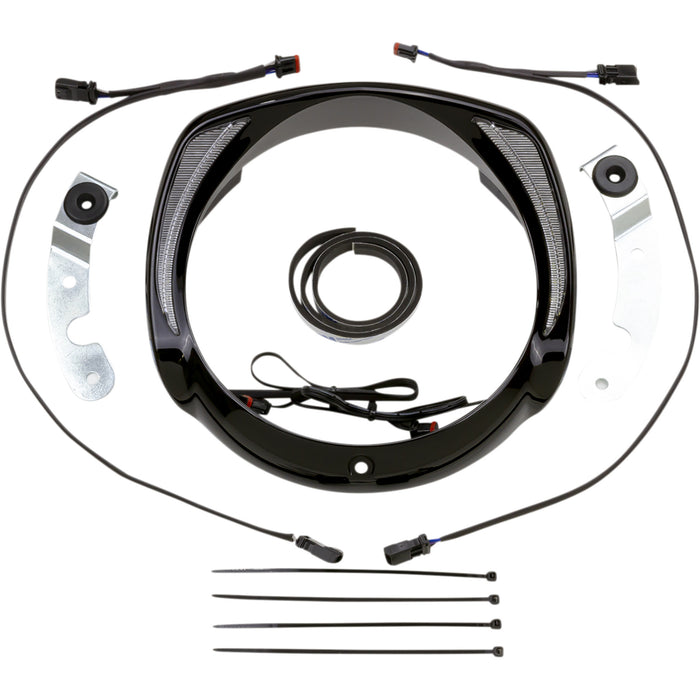 CIRO 2040-2763 45206 Fang® Headlight Bezel - Black