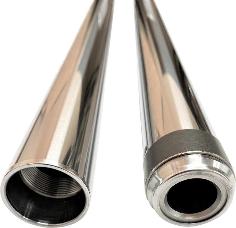 Pro One Chrome Fork Tubes 39MM 26 1/4" - 105030 For Harley 1987-2019