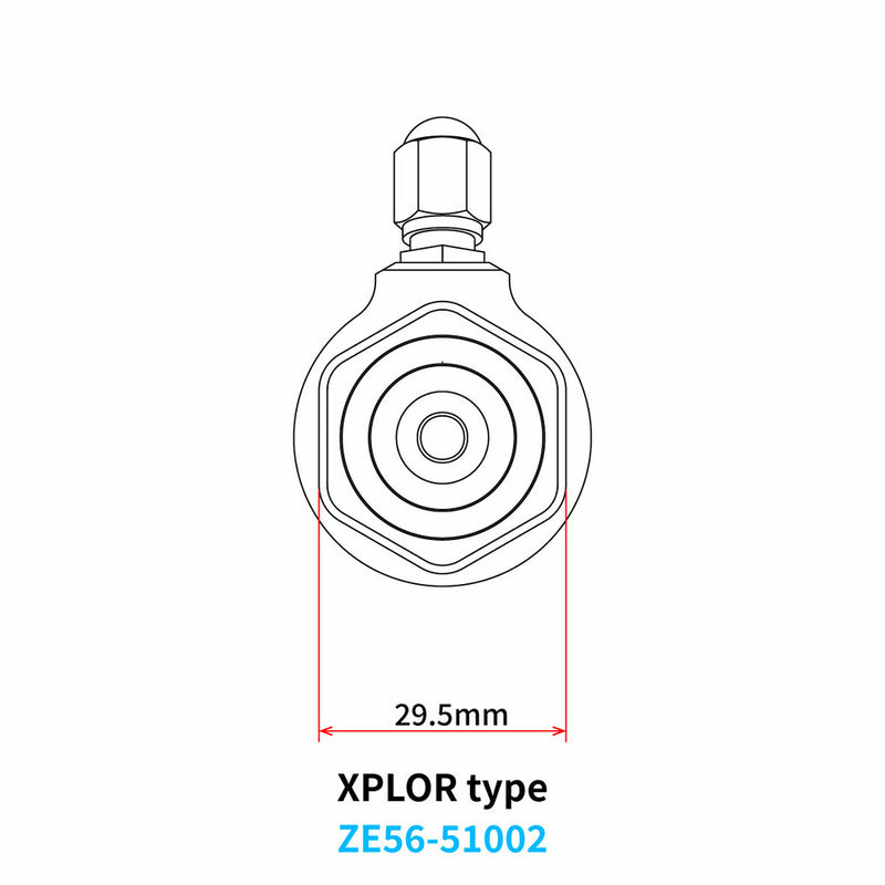 Zeta 634-51002 ZE56-51002 WP SHOCK GAS VALVE XPLOR SHOCK