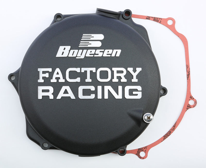 Boyesen Factory Racing Clutch Cover Black - CC-26AB Suzuki RMZ 450 2008-2023