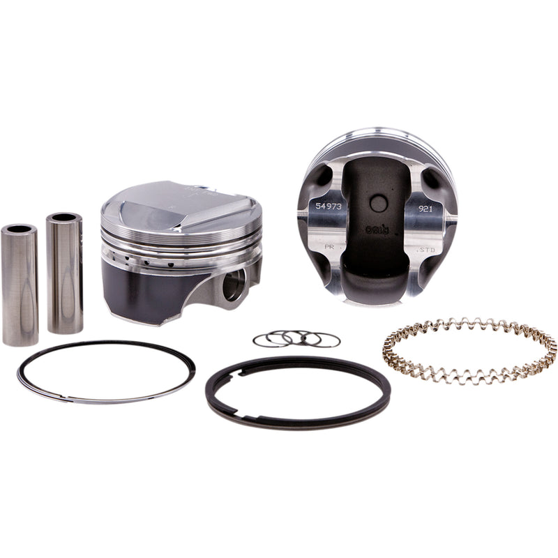 KB Performance Piston And Ring Kit 3.498" +0.005" 10.5:1 CR Evolution Big Twin - KB921C.005 For Harley Motorcycles 1984-1999