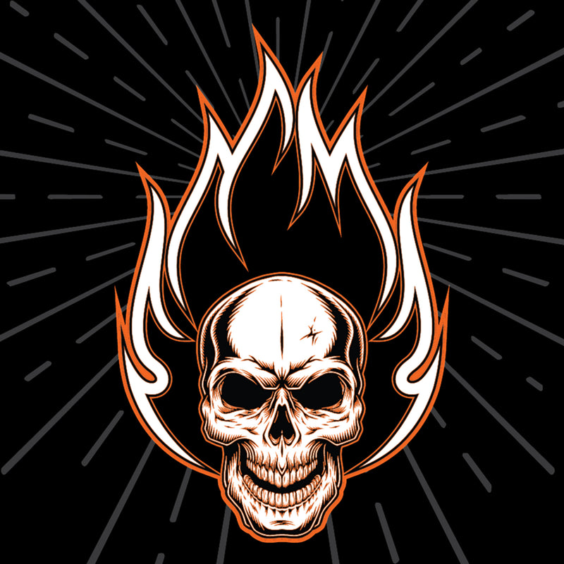 ZAN HEADGEAR 2504-0579 Z312 Flydanna® Head Wrap flaming skull