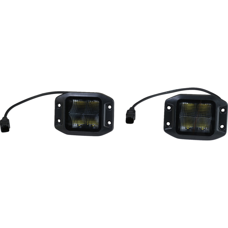 MOOSE OFFROAD 2001-3019 MSE-LPKITF Flush Mount Light Pod Light Pods - LED - Flush Mount