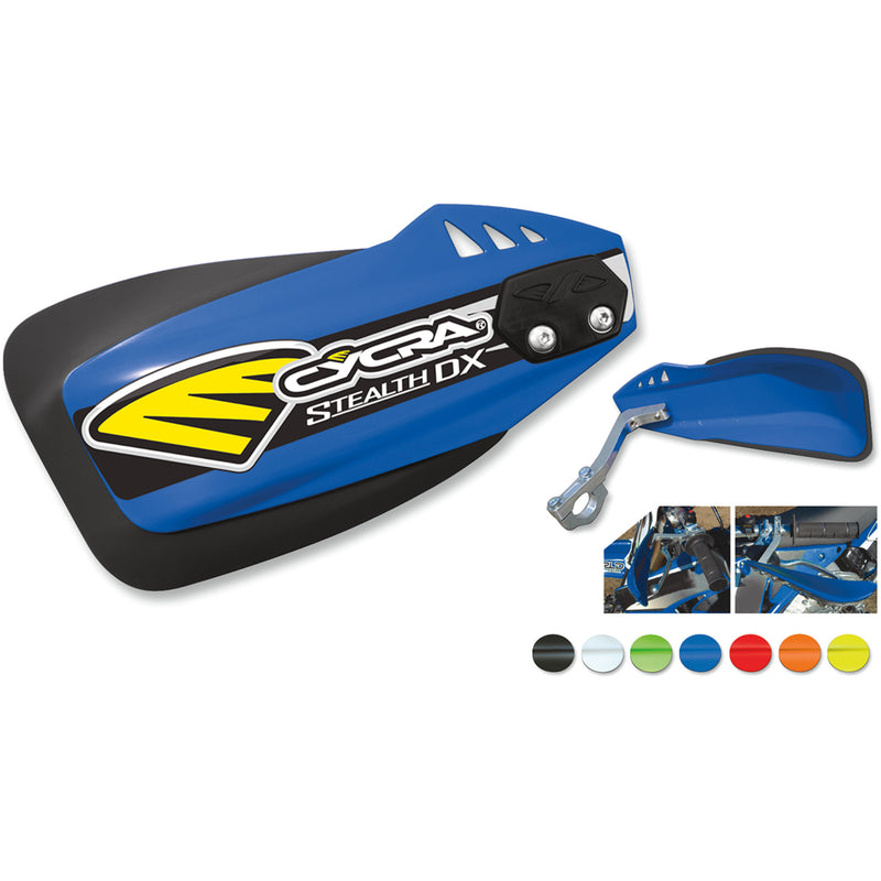 CYCRA 0635-0213 1CYC-0025-62X Stealth DX Racer Pack Handguards - Stealth - DX - Blue