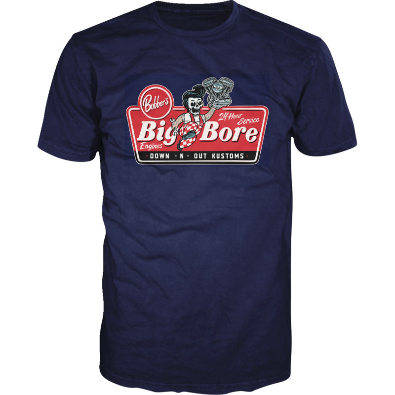 LETHAL THREAT 3030-22846 DT10048XXXL Down-N-Out Big Bore T-Shirt navy - 3xl