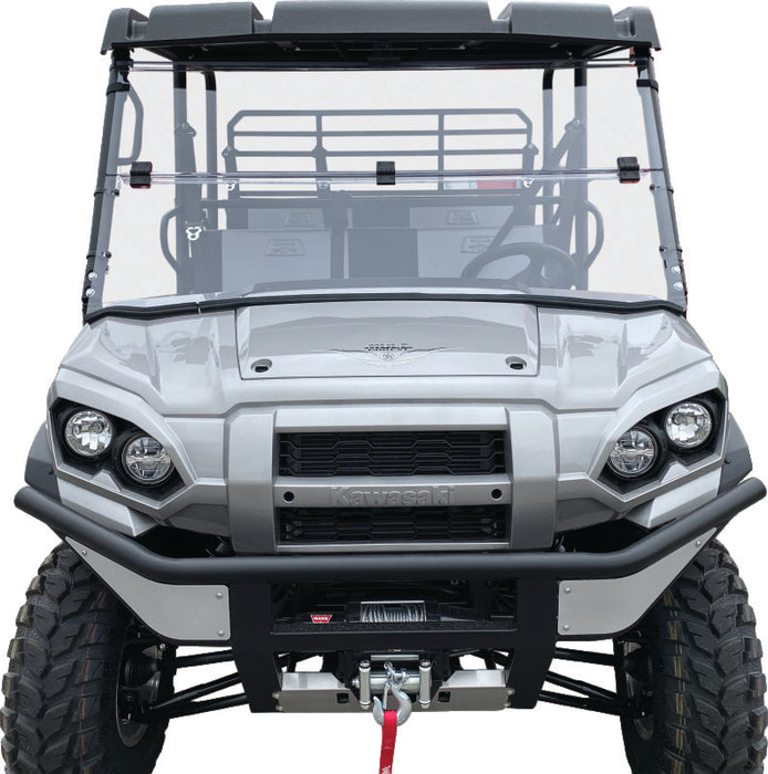 QuadBoss 375787 16-22 Kawasaki KAF820 Mule Pro-dx Windbreak Folding Windshield - User 1