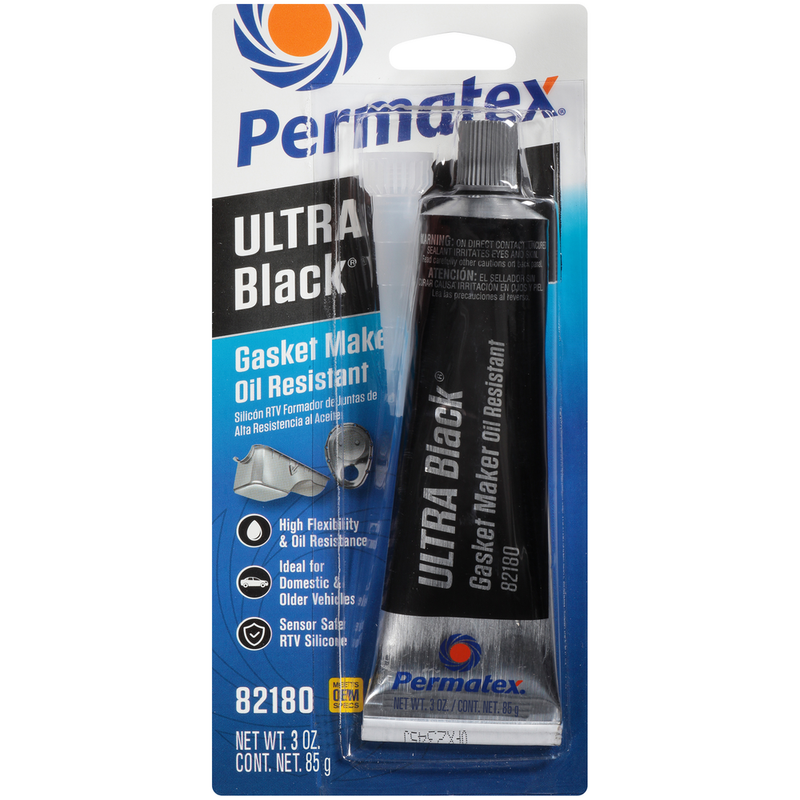 Permatex 59-9219 82180 ULTRA BLACK HI-TEMP RTV SILICONE GASKET MAKER 3OZ