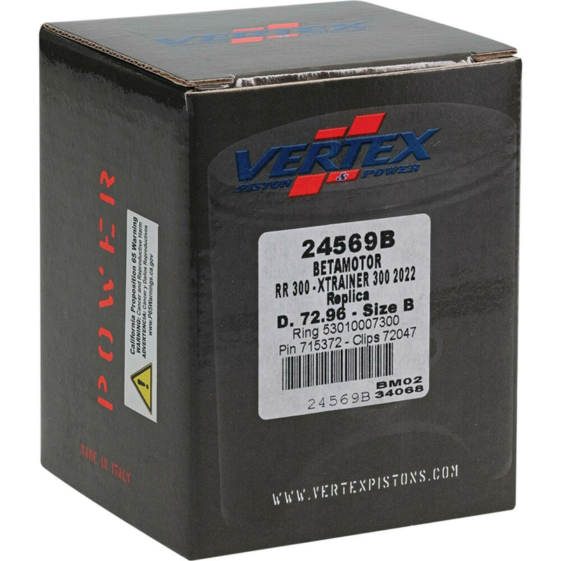 Vertex Piston Kit Cast 72.96/Standard - 24569B Beta Xtrainer 2022-2024