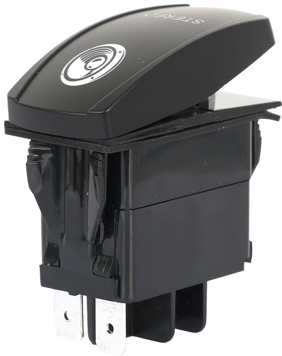 Flip 12-9076 SC1-AMB-A32 STEREO ACCESSORY SWITCH PRO SERIES BACKLIT