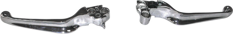Harddrive 053324 LSR Lever SET Chrome BIG Twin W Cable Clutch For Harley Motorcycles 1996-2006