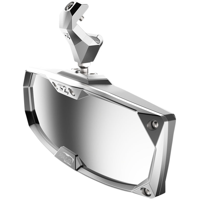 SEIZMIK 0640-1404 56-18026 Halo R Rear View Mirror with Cast Aluminum Bezel - Polaris Pro-Fit Mirror - Halo R - Rear View - Rectangle - Silver - Polaris Pro-Fit Ranger