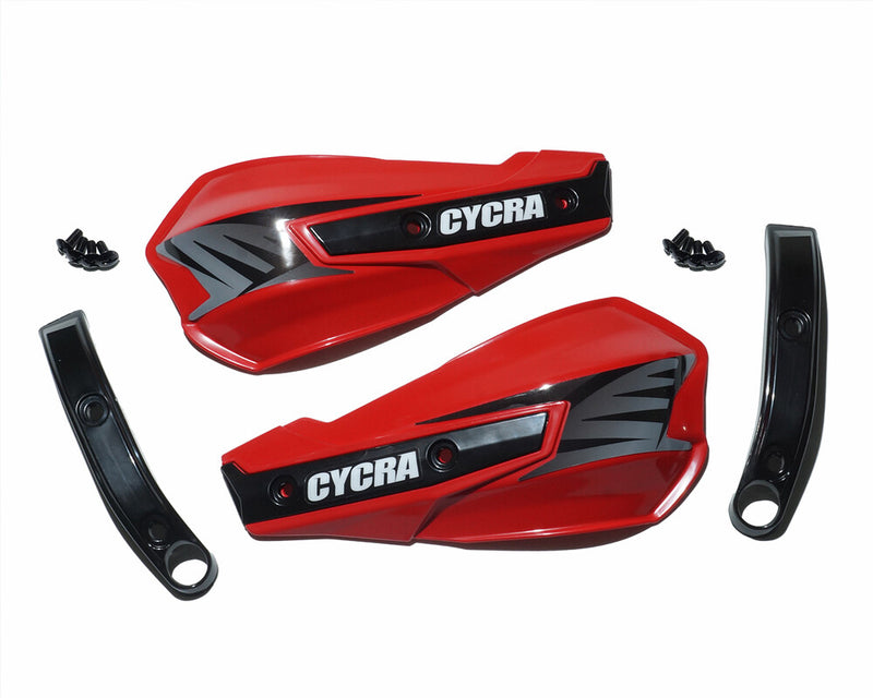 Cycra 714-1215 1CYC-1029-34 VORTEX HANDSHIELDS W/ABRASION GUARDS - GASGAS RED