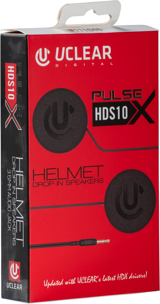 Uclear 111046 111046 HDS10X HELMET SPEAKERS 40MM DIAMETER 3.5MM JACK