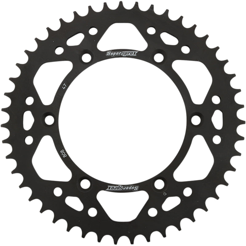 Supersprox Sprocket - RFE-808-47-BLK Kawasaki KLX400R 2003