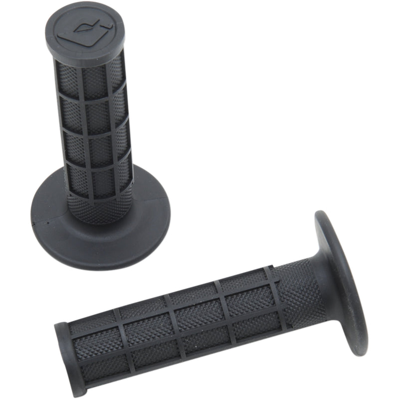 ODI 0630-0868 H01RFB Ruffian MX Half Waffle Single-Ply Grip Grips - Ruffian - Half Waffle - Black