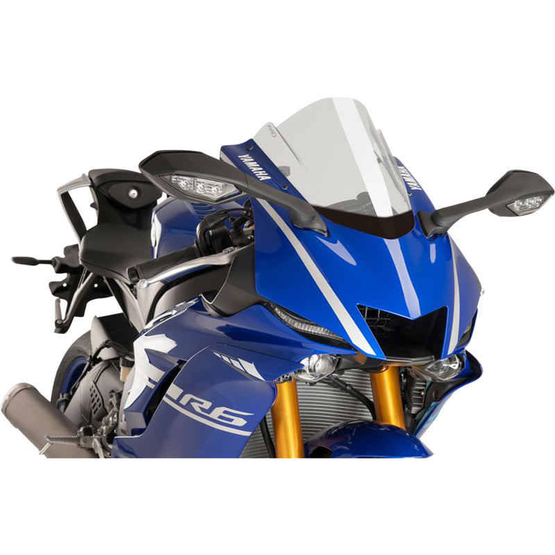 PUIG HI-TECH PARTS 2301-2799 9723W Z-Racing Windscreen Race Windscreen - 14-1/4" - Clear - Yamaha
