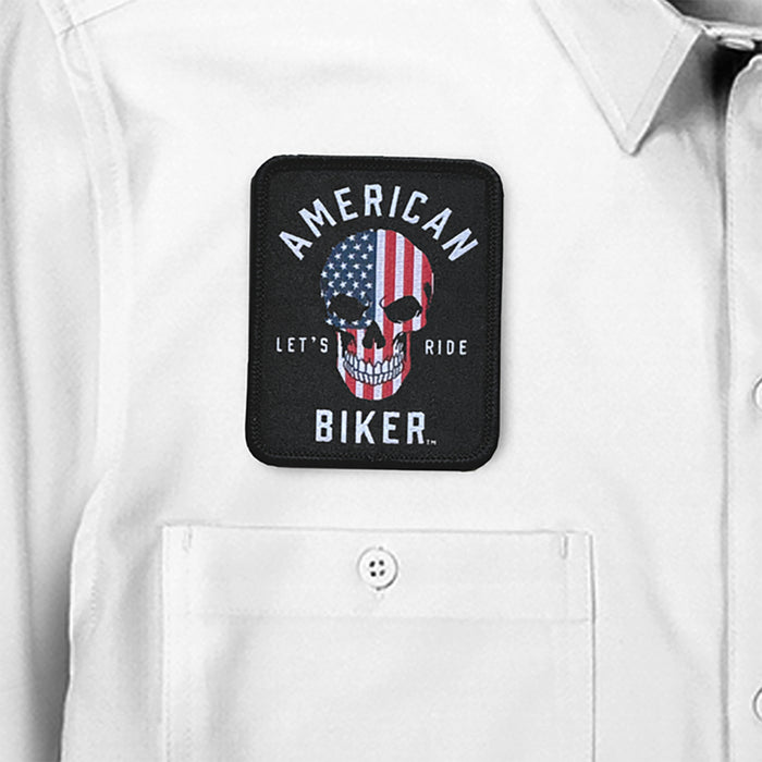 AMERICAN BIKER 3040-3412 ABBRWBSAM13ST74WH3R Biker Sam Lightweight Shirt red/white/blue - 3xl
