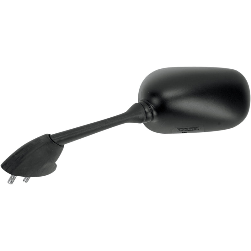 EMGO 0640-0188 20-80562 OEM-Style Replacement Mirror Mirror - Side View - Rectangle - Black - Left
