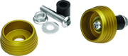 Kuryakyn 3801 Lodestar Axle Sliders Gold - Photo - Primary