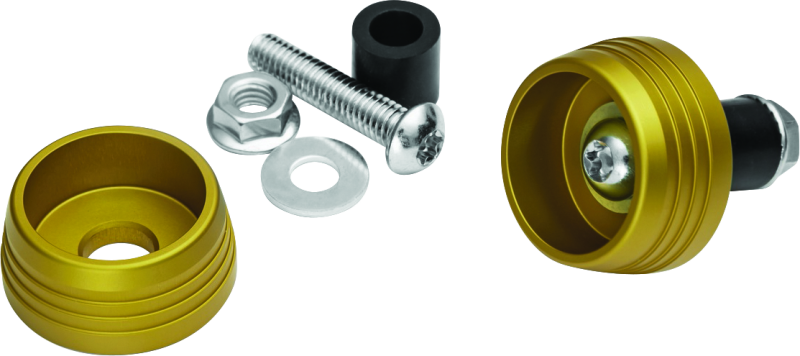 Kuryakyn 3801 Lodestar Axle Sliders Gold - Photo - Primary
