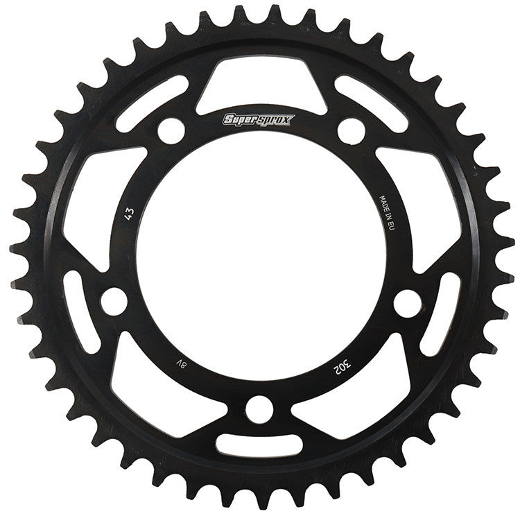 Supersprox 109-30243 RFA-302-43-BLK REAR EDGE SPROCKET STEEL 43T-530 BLK HON