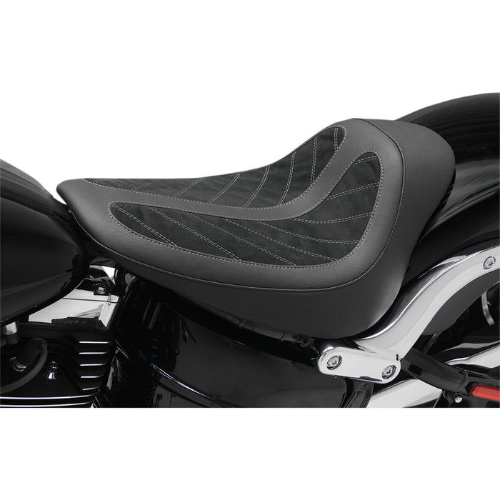 MUSTANG 0802-0887 76276 Kodlin Signature Series Solo Seat - Black - FXSB '13-'17