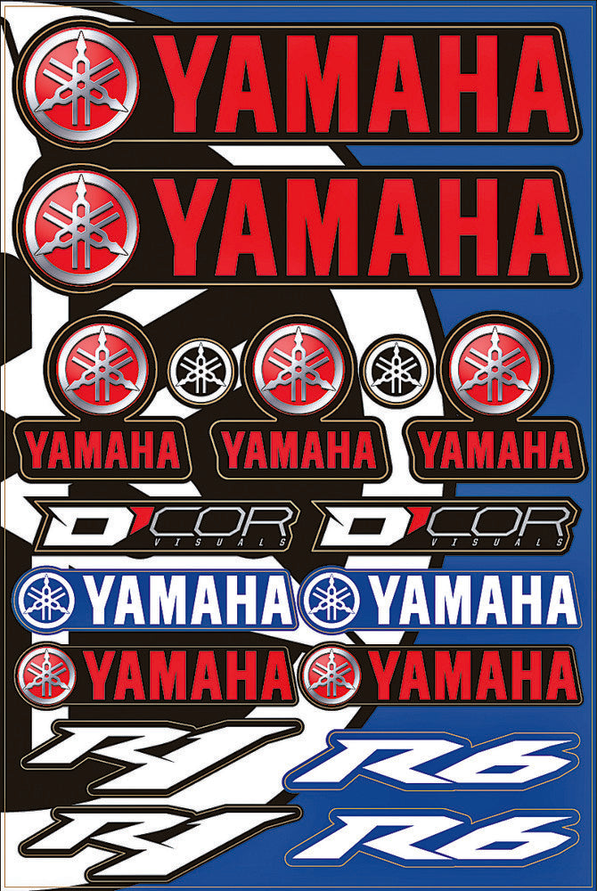 D'cor Visuals D-Cor Yamaha Street Decal Sheet - 40-50-102