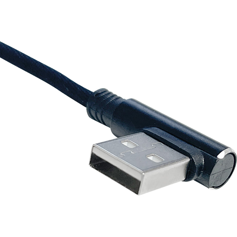 RIDEPOWER 3807-0638 RP90DEGUSBLHT18 90° USB to 90° Lightning Cable charger - single-end - 18"