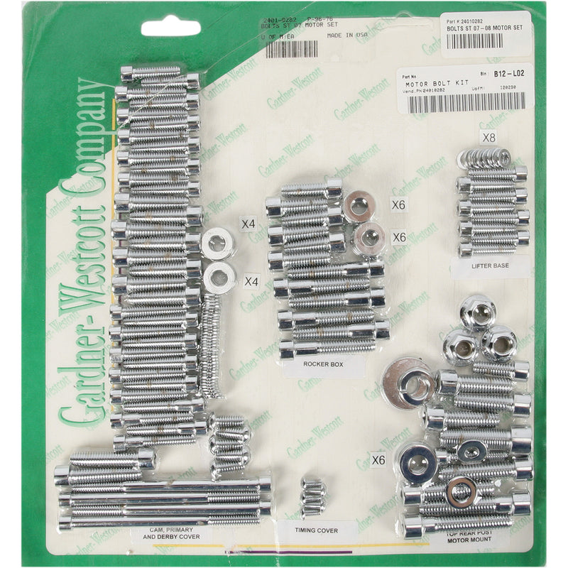 Gardner-Westcott Bolt Kit - P-96-76 For Harley Softail 2007-2017