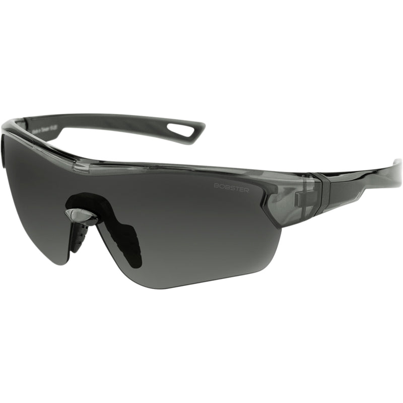 Bobster Stella Sunglasses Gloss Clear Gray Smoke Lens - BSTEL102