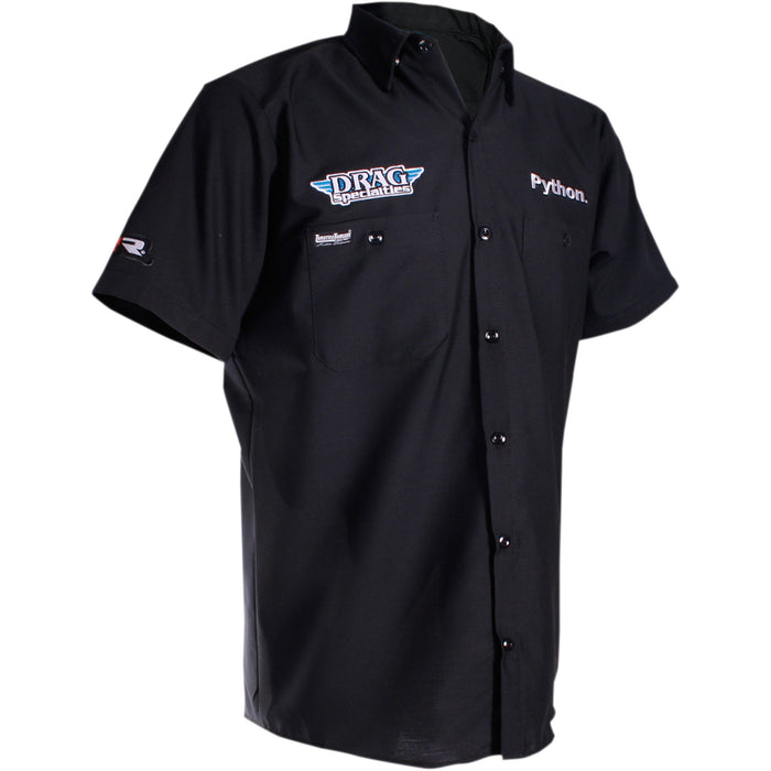 THROTTLE THREADS 3040-2582 DRG26S24BK3R Parts Unlimited Shop Shirt Drag Specialties Shop Shirt - Black - 3XL