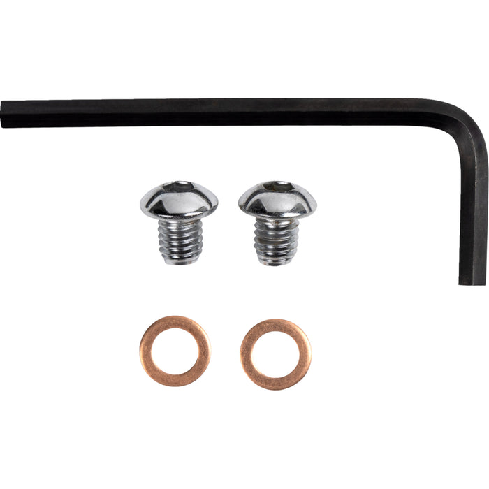 GARDNER-WESTCOTT 2401-0292 C-74-45B Fork Drain Plugs Drain Plug - Fork - Button-Head - Chrome