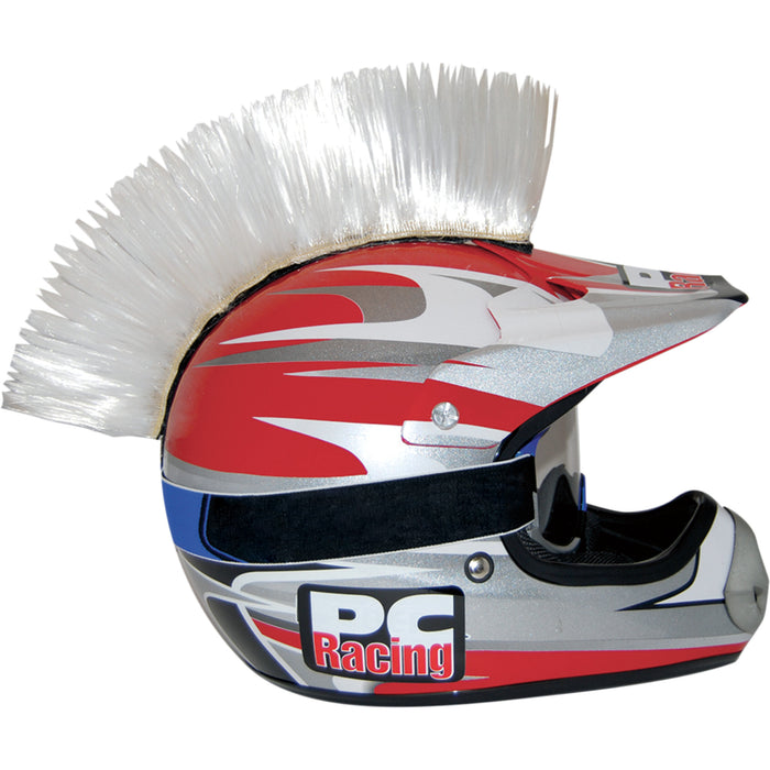 PC RACING 0136-0016 PCHMWHITE Helmet Mohawk white