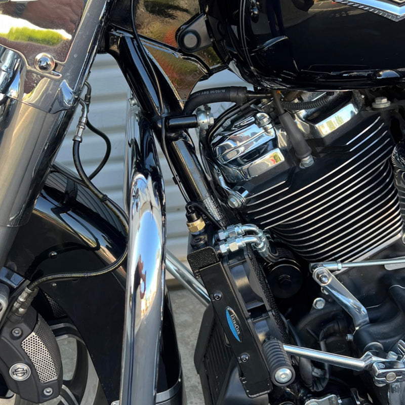 Ultracool Oil Cooler Kit Naked Black Softail Touring Trike - SMT8-3 For Harley Motorcycles 2017-2025
