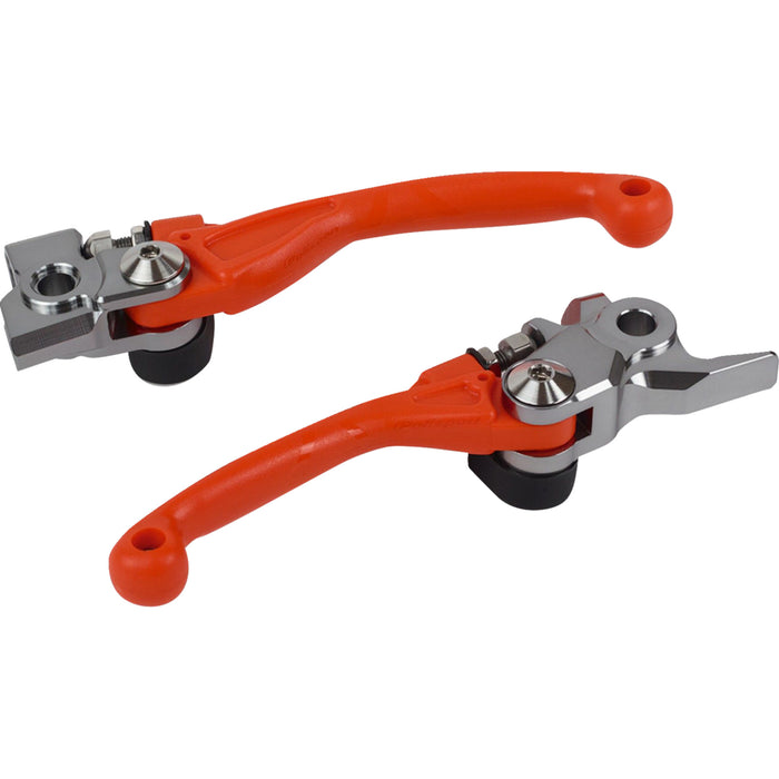 POLISPORT 0614-1907 8487200039 Pivot Unbreakable Lever Set '16 ktm orange