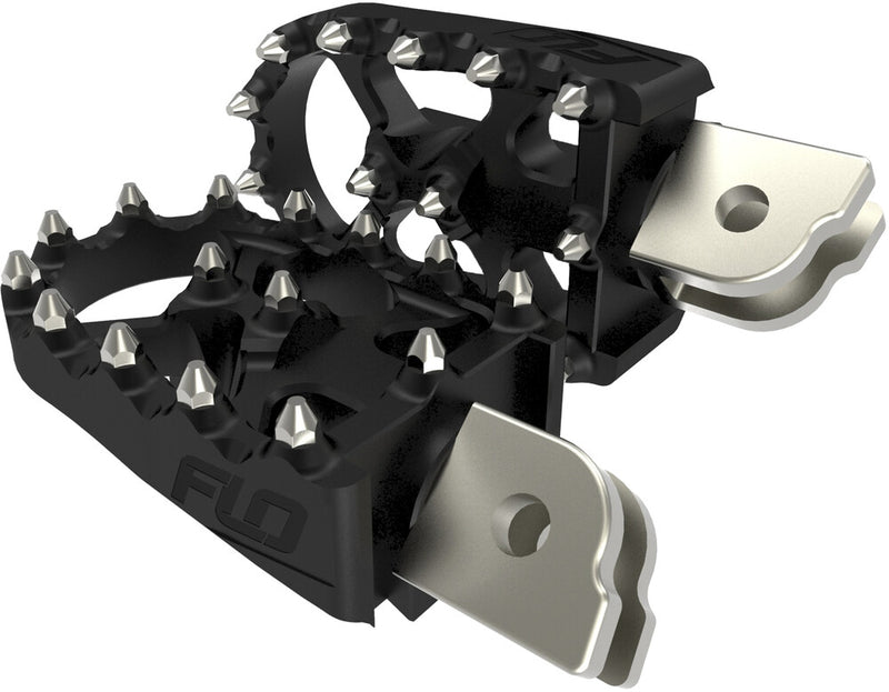 Flo Motorsports Moto Style Footpeg SET Black M8 Softail - FPEG-800-3 For Harley Softail 2018-2020
