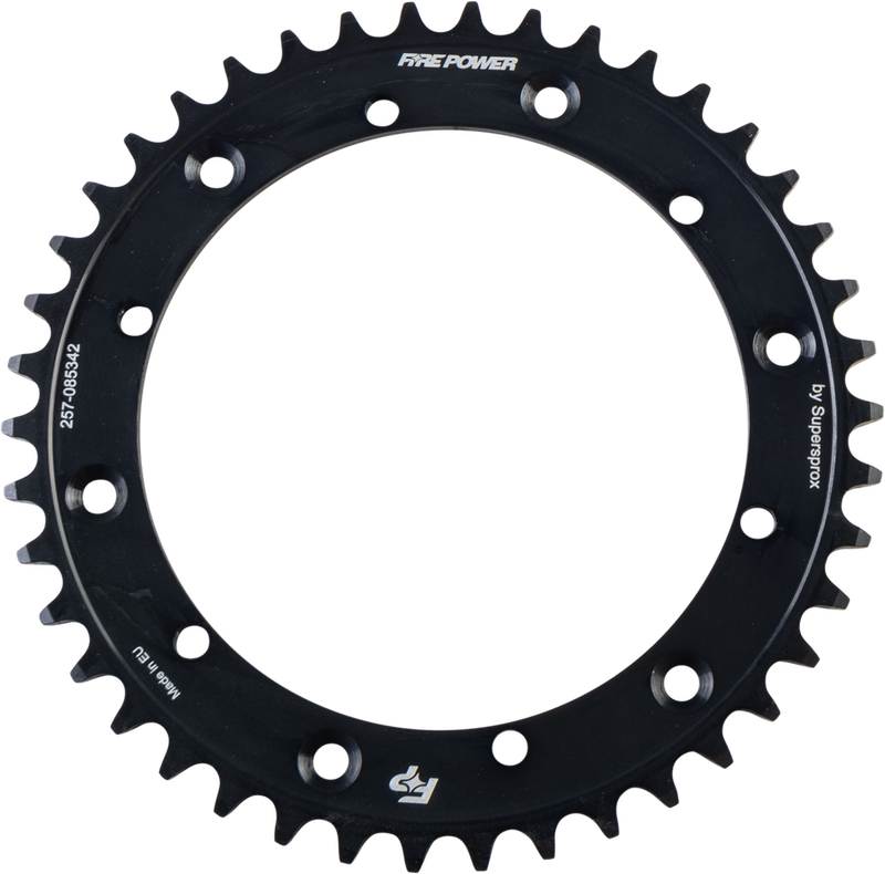 Fire Power Rear Sprocket Steel 42T Black - FPS-853-42-BLK Yamaha ATVs 1988-2006