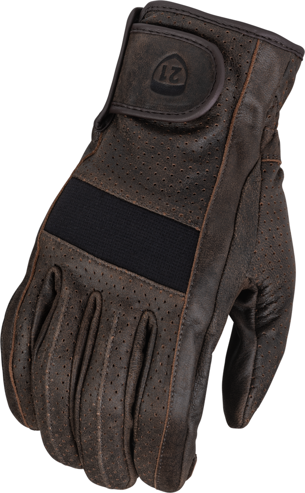 Highway 21 489-0043L 489-0043L JAB PERFORATED GLOVES BROWN LG