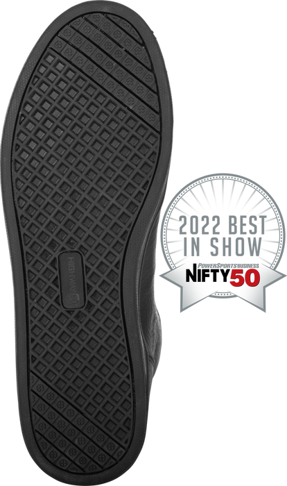 Highway 21 361-99605 361-99605 AXLE LEATHER WATERPROOF SHOES BLACK/BLACK SZ 05