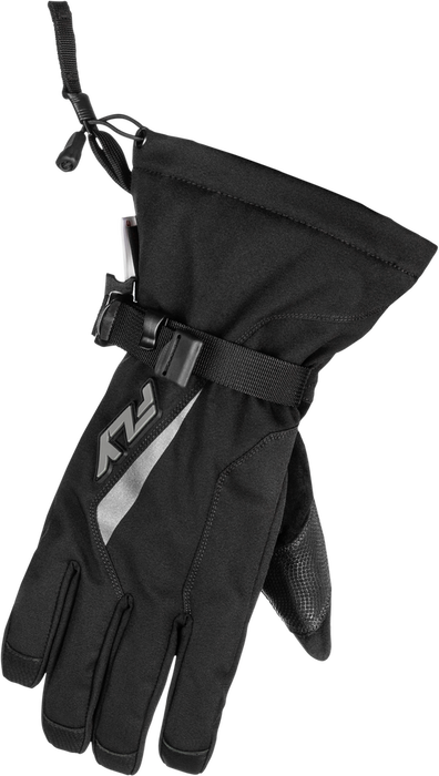 Fly Racing 371-0604XS 371-0604XS TITLE GAUNTLET GLOVES BLACK/GREY XS