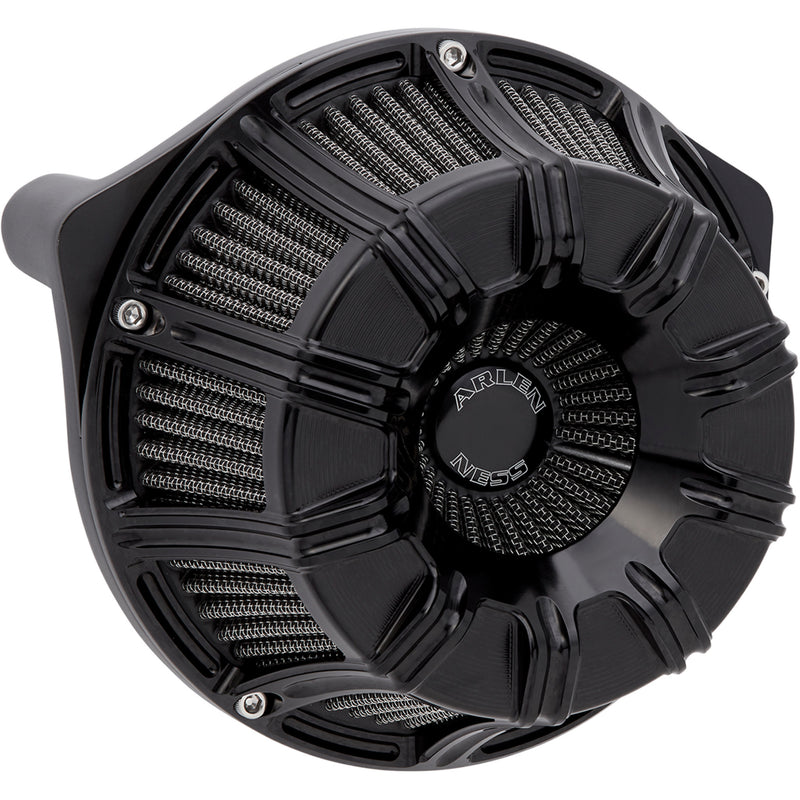 Arlen Ness Inverted Series 10 Gauge Air Cleaner - 600-009 For Harley Motorcycles 2008-2017