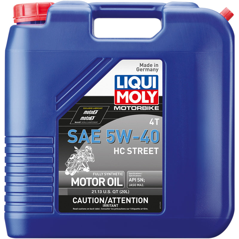 LIQUI MOLY 3601-0686 20416 4T HC Street Engine Oil HC Street Oil - 5W-40 - 20L