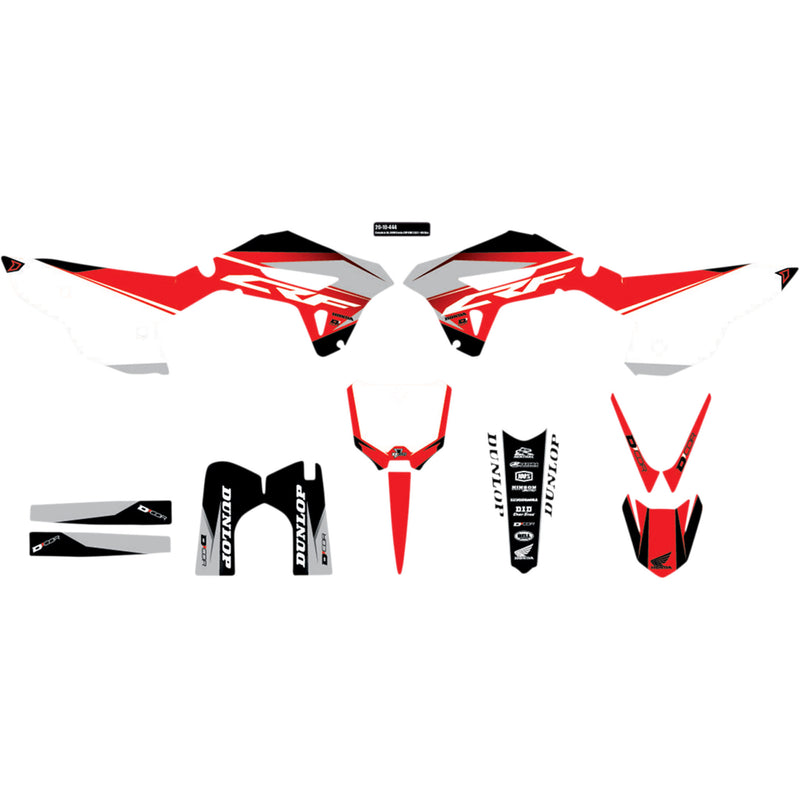 D'COR VISUALS 4302-6502 20-10-444 Complete Graphics Kit Graphic Kit - Honda