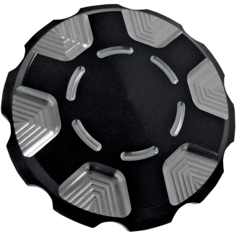 Joker Machine Serrated Series Fuel Cap - 10-443B For Harley Motorcycles 1996-2024