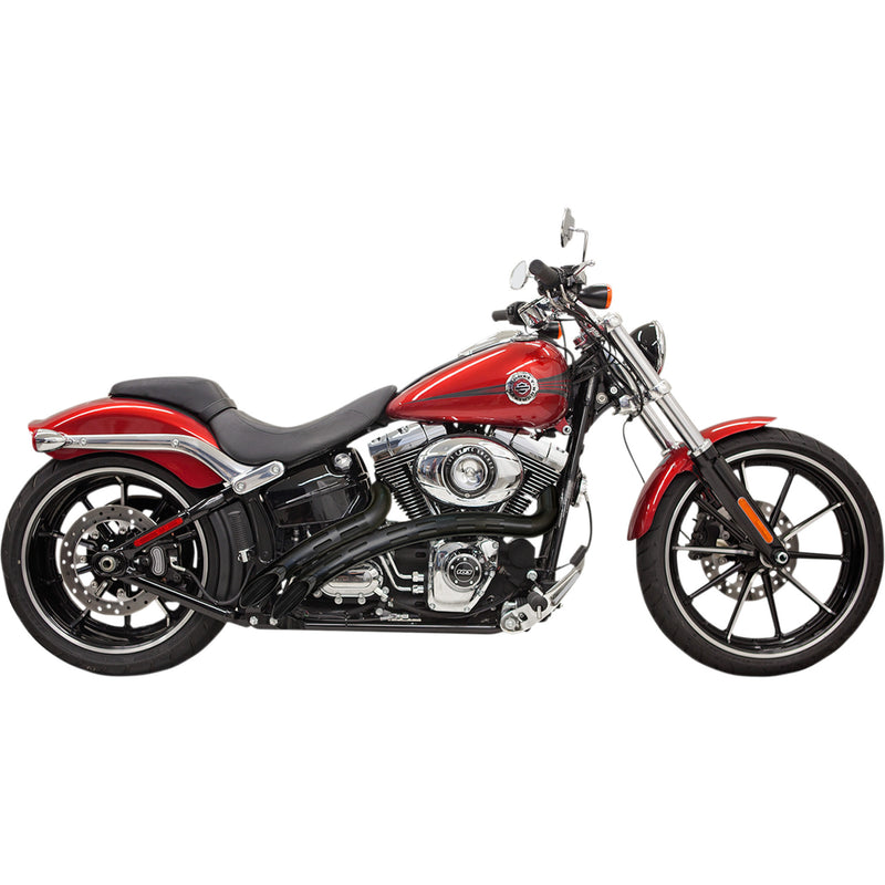 Bassani Xhaust Radius Sweeper 2-Into-2 Exhaust System - 1SD2FBB For Harley 1986-2017