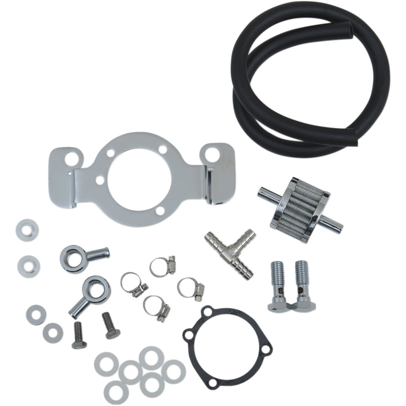 Drag Specialties Crankcase Breather Support Bracket Kit - DS-289126 For Harley Sportster 1991-2006