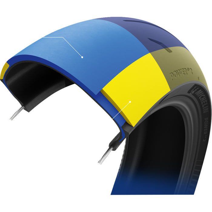 MICHELIN 0302-1785 48652 Power GP2 Tire Tire - Power GP2 - Rear - 180/55ZR17 - (73W)