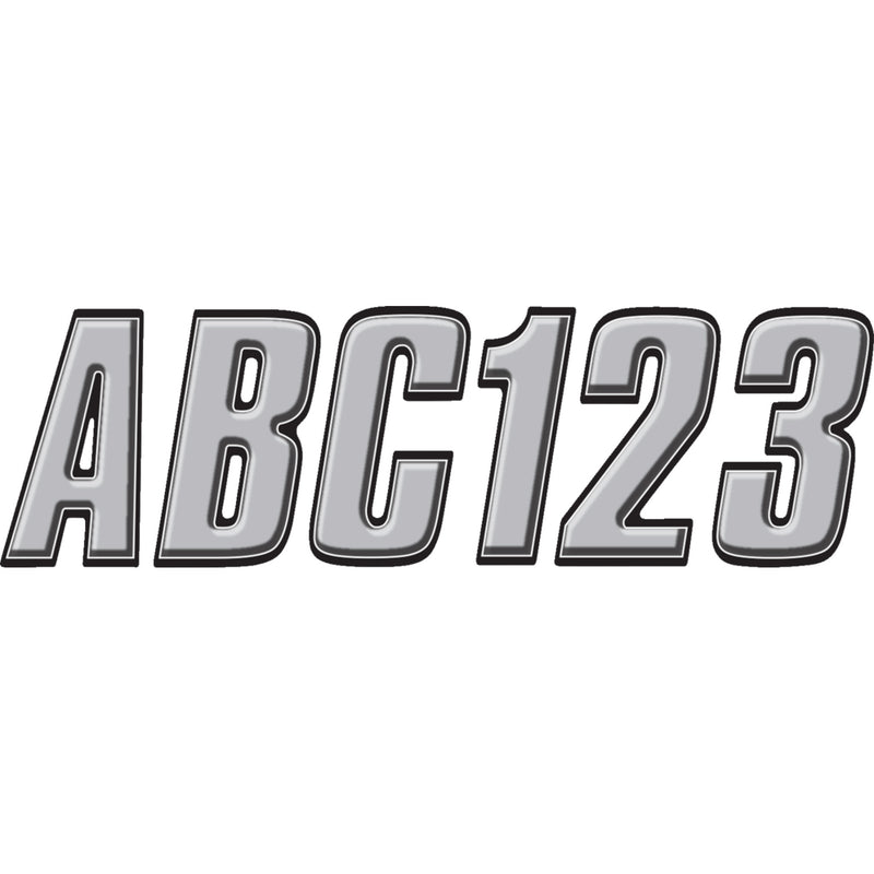 HARDLINE 4320-1029 SIBLK800 Watercraft ID Kit I.D. Sticker Kit - 800 Series - Silver