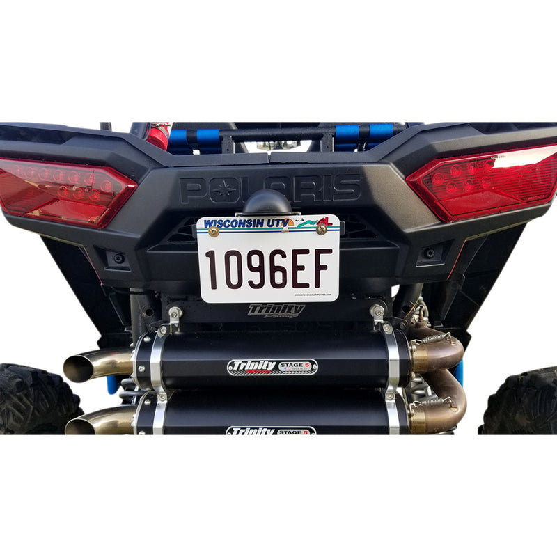 MOOSE OFFROAD 2030-1499 LP-L75CB-M LED License Plate Bracket black